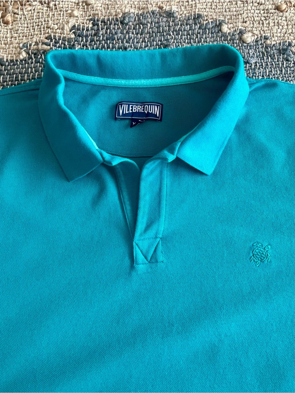 Vilebrequin Men’s Piqué Polo Shirt Turquoise